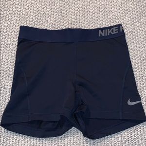 navy nike pros 3”